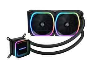 Enermax AQUAFUSION 240, Addressable RGB All-in-one CPU Liquid Cooler for AM4 / LGA1200, 240mm Radiator, Dual-Chamber Water Block, SquA RGB Fan Enermax AQUAFUSION 240, Addressable RGB All-in-one CPU Liquid Cooler for AM4 / LGA1200, 240mm Radiator, Dual-Chamber Water Block, SquA RGB Fan