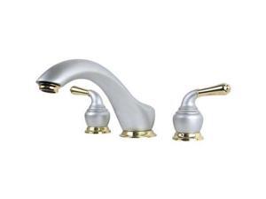 Moen Monticello 2-Handle Platinum/Polished Brass Roman Tub Faucet 86951PM Moen Monticello 2-Handle Platinum/Polished Brass Roman Tub Faucet 86951PM
