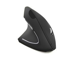 Rechargeable Version 2.4GHz Three-button Wireless Optical Mouse Vertical Mouse for Left-hand, Resolution: 1000DPI / 1200DPI / 1600DPI