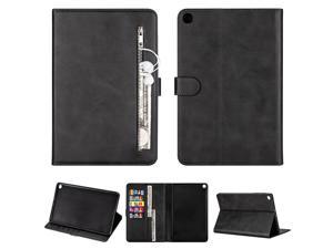 For Samsung Galaxy Tab A10.1 T510 / T515 Tablet Fashion Calf Texture Zipper Horizontal Flip Leather Case with Stand & Card Slots & Wallet & Wake-up / Sleep Function