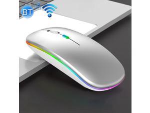 3 Keys RGB Backlit Silent Bluetooth Wireless Dual Mode Mouse