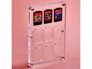 9 Grid Transparent Crystal Magnetic Game Card Storage Box For Switch