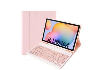 A610B Candy Color Bluetooth Keyboard Leather Case with Pen Slot For Samsung Galaxy Tab S6 Lite 