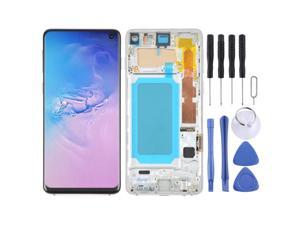TFT LCD Screen with Frame for Samsung Galaxy S10 SMG973 Black Silver