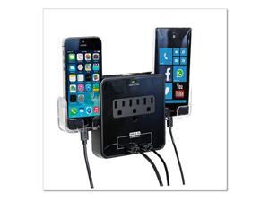 RND Power Solutions Wall Power Station Includes 3AC Plugs,2 USB Ports and 2 Holders for Your Smartphone(Black) RND Power Solutions Wall Power Station Includes 3AC Plugs,2 USB Ports and 2 Holders for Your Smartphone(Black)