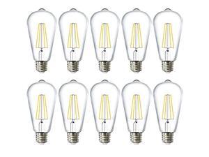 Sunco Lighting 10 Pack ST64 LED Bulb, Dusk-to-Dawn, 7W=60W, 5000K Daylight, Vintage Edison Filament Bulb, 800 LM, E26 Base, Outdoor Decorative String Light - UL, Energy Star Sunco Lighting 10 Pack ST64 LED Bulb, Dusk-to-Dawn, 7W=60W, 5000K Daylight, Vintage Edison Filament Bulb, 800 LM, E26 Base, Outdoor Decorative String Light - UL, Energy Star