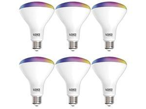 Sunco Lighting 6 Pack WiFi LED Smart Bulb, BR30, 8W, Color Changing (RGB & CCT), Dimmable, 650 LM, Compatible with Amazon Alexa & Google Assistant - No Hub Required Sunco Lighting 6 Pack WiFi LED Smart Bulb, BR30, 8W, Color Changing (RGB & CCT), Dimmable, 650 LM, Compatible with Amazon Alexa & Google Assistant - No Hub Required