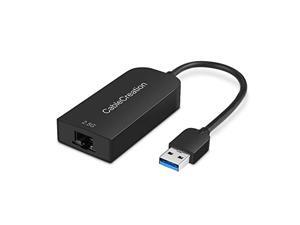 CableCreation USB 3.0 to 2.5 Gigabit LAN Ethernet Cable Adapter, USB to Network up to 2.5Gbps Compatible with MacBook Pro, Air, Windows 10, 8.1, macOS X 10.6-10.15, Black CableCreation USB 3.0 to 2.5 Gigabit LAN Ethernet Cable Adapter, USB to Network up to 2.5Gbps Compatible with MacBook Pro, Air, Windows 10, 8.1, macOS X 10.6-10.15, Black