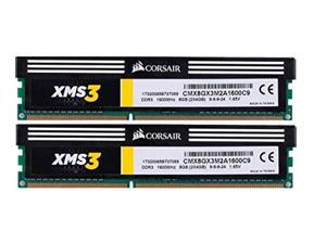 Corsair Memory CMX8GX3M2A1600C9 XMS3 8GB (2x4GB) DDR3 1600 MHz (PC3 12800) Desktop Memory 1.65V Corsair Memory CMX8GX3M2A1600C9 XMS3 8GB (2x4GB) DDR3 1600 MHz (PC3 12800) Desktop Memory 1.65V