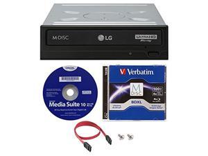 LG WH16NS60 16x Internal Blu-ray BDXL M-Disc Drive (with Ultra HD 4K Playback) Bundle with 100GB Verbatim M-Disc BDXL,Cyberlink and Cable LG WH16NS60 16x Internal Blu-ray BDXL M-Disc Drive (with Ultra HD 4K Playback) Bundle with 100GB Verbatim M-Disc BDXL,Cyberlink and Cable