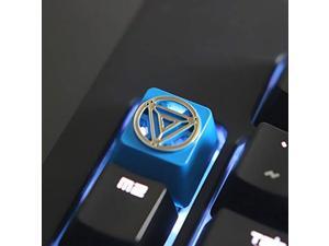 All Gaming Keycaps DIY Metal Keycap Stereo Embossed Personality Keycap for Cherry Switches Mechanical Keyboards (Iron Man) All Gaming Keycaps DIY Metal Keycap Stereo Embossed Personality Keycap for Cherry Switches Mechanical Keyboards (Iron Man)