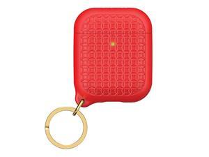 Keyring Case for AirPods 1 & 2 - Silicone AirPods Case with Textured Pattern, Charging Light Visible, Extra Grippy High Gloss Surface Finish Keyring Case for AirPods 1 & 2 - Silicone AirPods Case with Textured Pattern, Charging Light Visible, Extra Grippy High Gloss Surface Finish
