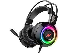 ABKONCORE CH60 Gaming Headset with True 7.1 Surround Sound for PC, PS4, Laptop, Bass Vibration, Noise Cancelling, Soft Earmuffs Headphones with Mic, LED Light, in-line Controller for FPS Games ABKONCORE CH60 Gaming Headset with True 7.1 Surround Sound for PC, PS4, Laptop, Bass Vibration, Noise Cancelling, Soft Earmuffs Headphones with Mic, LED Light, in-line Controller for FPS Games
