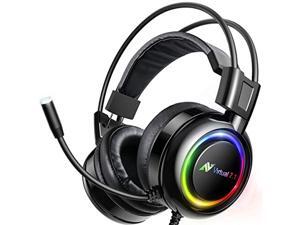 ABKONCORE Shoker Gaming Headset with Noise Canceling Mic - PC Headset with Dynamic Sensory, 7.1 Surround Sound, Soft Memory Foam, RGB Light for PC, Laptop, Mac ABKONCORE Shoker Gaming Headset with Noise Canceling Mic - PC Headset with Dynamic Sensory, 7.1 Surround Sound, Soft Memory Foam, RGB Light for PC, Laptop, Mac
