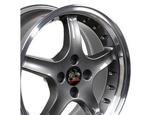 17x8 Wheel Fits Ford® Mustang® - 4-Lug Cobra R Style Anthracite Rim 17x8 Wheel Fits Ford® Mustang® - 4-Lug Cobra R Style Anthracite Rim