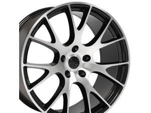 OE Wheels 22 Inch Fits Dodge Challenger Charger SRT8 Magnum Chrysler 300 SRT8 Hellcat Style DG15 22x9 Rims Gloss Black Machined SET OE Wheels 22 Inch Fits Dodge Challenger Charger SRT8 Magnum Chrysler 300 SRT8 Hellcat Style DG15 22x9 Rims Gloss Black Machined SET