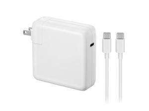 Apple 87W USB-C MacBook Pro Charger Power Adapter with USB-C to USB-C Charging Cable 6.56ft