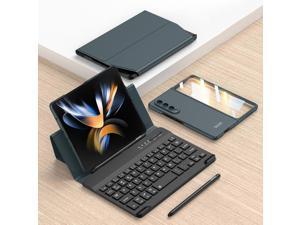 For Samsung Galaxy Z Fold3 5G GKK Magnetic Folding Bluetooth Keyboard Leather Case with Pen  Phone Case