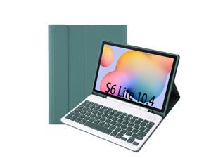 A610B Candy Color Bluetooth Keyboard Leather Case with Pen Slot For Samsung Galaxy Tab S6 Lite 