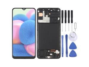OLED LCD Screen for Samsung Galaxy A30S SMA307 Digitizer Full Assembly with Frame Black