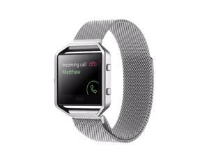 For Fitbit Blaze Bands with Frame, Milanese Mesh Loop Stainless Steel Magnetic Replacement Band with Metal Housing for Fitbit Blaze Watch Women and Men, Large, Gold, Rose Gold, Black, Silver For Fitbit Blaze Bands with Frame, Milanese Mesh Loop Stainless Steel Magnetic Replacement Band with Metal Housing for Fitbit Blaze Watch Women and Men, Large, Gold, Rose Gold, Black, Silver