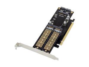 PCIE mSATA + M.2 B&M Key SSD NVMe Adapter 6Gb/s
