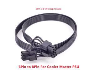 6Pin to 8Pin(6+2Pin)Power Supply Cable for Cooler Master MWE Gold 550 650 750 V550 V650 V700 V850 V1000 Platinum Silent Pro Gold 1200W M1000 M850 M700850W Hybrid 1300W 1050W 850W M520 PSU Modular 6Pin to 8Pin(6+2Pin)Power Supply Cable for Cooler Master MWE Gold 550 650 750 V550 V650 V700 V850 V1000 Platinum Silent Pro Gold 1200W M1000 M850 M700850W Hybrid 1300W 1050W 850W M520 PSU Modular