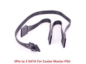 5Pin to 3 SATA Power Supply Cable for Cooler Master MWE Gold V700 V850 V1000 V1200 V1300 Platinum Silent Pro Gold 1200W 1000W 850W Hybrid 1300W 1050W 850W M520 PSU Modular 5Pin to 3 SATA Power Supply Cable for Cooler Master MWE Gold V700 V850 V1000 V1200 V1300 Platinum Silent Pro Gold 1200W 1000W 850W Hybrid 1300W 1050W 850W M520 PSU Modular