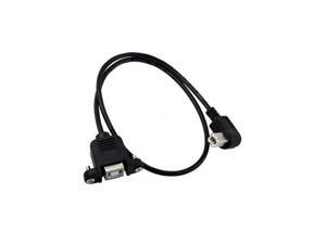 0.5M 90 degree right angled USB B Male to Female Panel Mount extension cable printer 0.5M 90 degree right angled USB B Male to Female Panel Mount extension cable printer