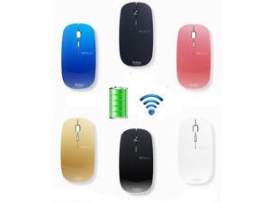 2.4GHz Boblen T8 Rechargeable Wireless Silent Slim Mouse for Macbook Home Office 2.4GHz Boblen T8 Rechargeable Wireless Silent Slim Mouse for Macbook Home Office