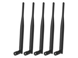 5-Pack Dual Band 2.4GHz 5.8GHz 6dBi RP-SMA WiFi Antenna for WiFi Range Extender 5-Pack Dual Band 2.4GHz 5.8GHz 6dBi RP-SMA WiFi Antenna for WiFi Range Extender