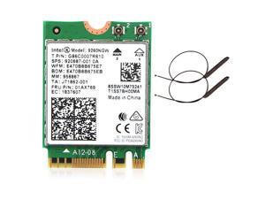 Intel Wireless 9260ac 9260NGW 1.73Mbps Dual Band Wifi Card BT 5.0 2x antennas Intel Wireless 9260ac 9260NGW 1.73Mbps Dual Band Wifi Card BT 5.0 2x antennas