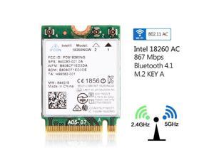 867M AC Intel Tri-band 18260NGW Bluetooth4.1 M.2 Key A Wirless WiFi Card