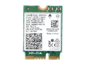 Intel Dual Band AC 9560 9560NGW NGFF 1.73Gbps BT 5.0 Wireless Wifi Card 01AX768
