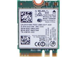 Intel 7265ngw 867mbps Wireless Ac Ngff 7265 Dual Band Bluetooth 4 0 Wifi Card Antenna Newegg Com