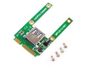 Mini PCIe mPCIe to USB 2.0 Port Card Support USB WiFi Bluetooth Adapter Reader E