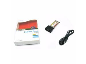 ExpressCard 34mm/54mm TO 2 Ports Dual 6Pin Firewire400 1394a DV Capture JMB Chip ExpressCard 34mm/54mm TO 2 Ports Dual 6Pin Firewire400 1394a DV Capture JMB Chip