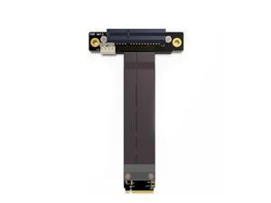 Riser PCIe 4 PCI-E 4x To M.2 NGFF NVMe Key M key-M Riser Card PCI Express x4 Gen3.0 32G/bps Extender Ribbon Cable 20CM Riser PCIe 4 PCI-E 4x To M.2 NGFF NVMe Key M key-M Riser Card PCI Express x4 Gen3.0 32G/bps Extender Ribbon Cable 20CM