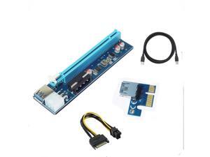 6 pin & 4pin PCIe PCI-E PCI Express Riser Card 1x to 16x USB 3.0 Data Cable SATA to 6Pin Power Supply for BTC Miner Machine 6 pin & 4pin PCIe PCI-E PCI Express Riser Card 1x to 16x USB 3.0 Data Cable SATA to 6Pin Power Supply for BTC Miner Machine