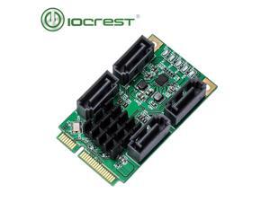 IOCREST 4 Port SATA III 6G Mini PCI Express Marvel 88SE9215 controller Card SATA3.0 mini pci express ssd adapter card IOCREST 4 Port SATA III 6G Mini PCI Express Marvel 88SE9215 controller Card SATA3.0 mini pci express ssd adapter card
