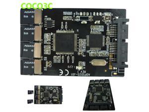 Multi Micro SD Card to Micro SATA adapter card 1.8" hdd enclosure with RAID 4 TF to 16 pin SATA converter Multi Micro SD Card to Micro SATA adapter card 1.8" hdd enclosure with RAID 4 TF to 16 pin SATA converter