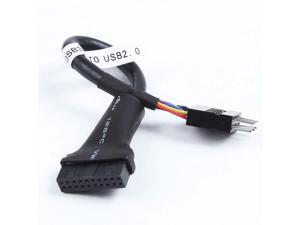 Desktop 19pin USB 3.0 Female header to 9pin USB 2.0 Male port Comversion Cable Motherboard 9 Pin Male to 20 Pin Female adapter Desktop 19pin USB 3.0 Female header to 9pin USB 2.0 Male port Comversion Cable Motherboard 9 Pin Male to 20 Pin Female adapter