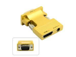 HDMI Female to VGA Male & Audio Output Adapter for PC Laptop For Macbook Projector Monitor HDMI Female to VGA Male & Audio Output Adapter for PC Laptop For Macbook Projector Monitor