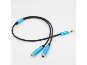 Audio Earphone Splitter Cable 3.5 mm jack 1 Male to 2 Female Headphone Y Splitter Audio Cable Audio Earphone Splitter Cable 3.5 mm jack 1 Male to 2 Female Headphone Y Splitter Audio Cable