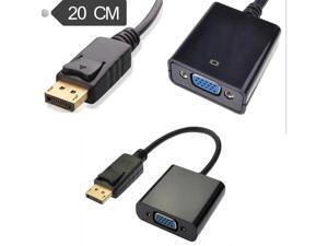 Gold Plated DisplayPort to VGA Male to Female Cable Adapter 0.2m Gold Plated DisplayPort to VGA Male to Female Cable Adapter 0.2m