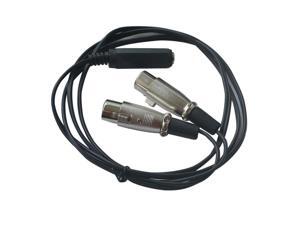 TRS Audio Y Cable Cord 3m Dual 3-Pin XLR Female to 1/4" 6.35mm Female Jack Plug TRS Audio Y Cable Cord 3m Dual 3-Pin XLR Female to 1/4" 6.35mm Female Jack Plug