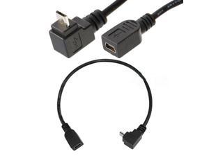 USB 2.0 Mini B 5-Pin female to MicroUP angle male Adapter cable 0.25M USB 2.0 Mini B 5-Pin female to MicroUP angle male Adapter cable 0.25M