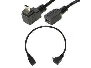 USB 2.0 Mini B 5-Pin female to MicroUP angle male Adapter cable 0.25M USB 2.0 Mini B 5-Pin female to MicroUP angle male Adapter cable 0.25M