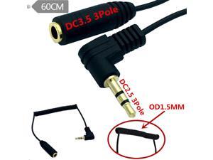 2.5mm male to3.5mm Female Audio Coiled Spiral Connect Cable Cord 0.6m 2.5mm male to3.5mm Female Audio Coiled Spiral Connect Cable Cord 0.6m