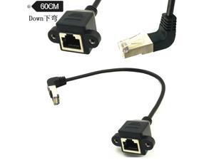 2FT RJ45 Male to Female Screw panel mount Ethernet LAN Network extension Cable 2FT RJ45 Male to Female Screw panel mount Ethernet LAN Network extension Cable
